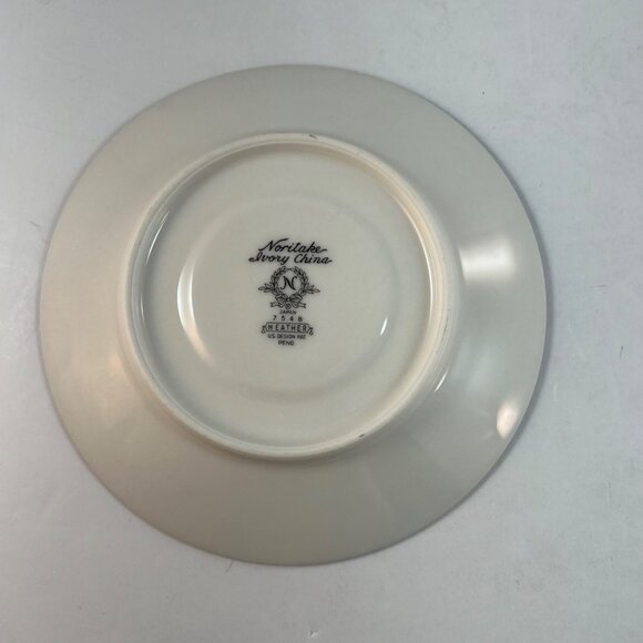 Noritake Ivory Heather Saucers Japan 7548 Lot of 3 - Picture 5 of 10